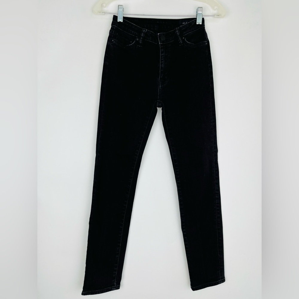 Allsaints Black Eve Lux Skinny Jeans High Rise Ankle - Picture 3 of 8